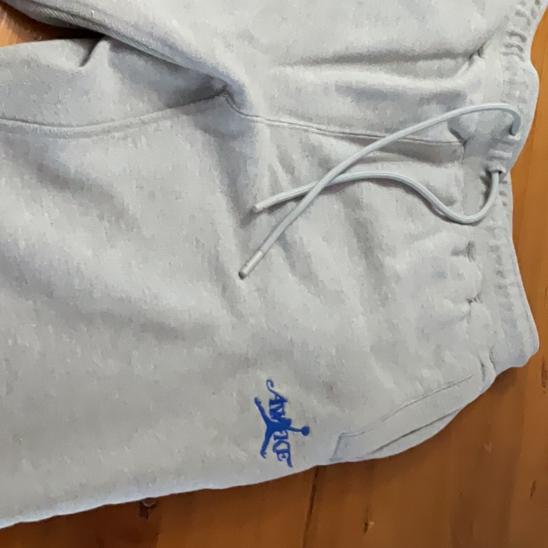 Air Jordon Awake Gray And Blue Athletic Pant